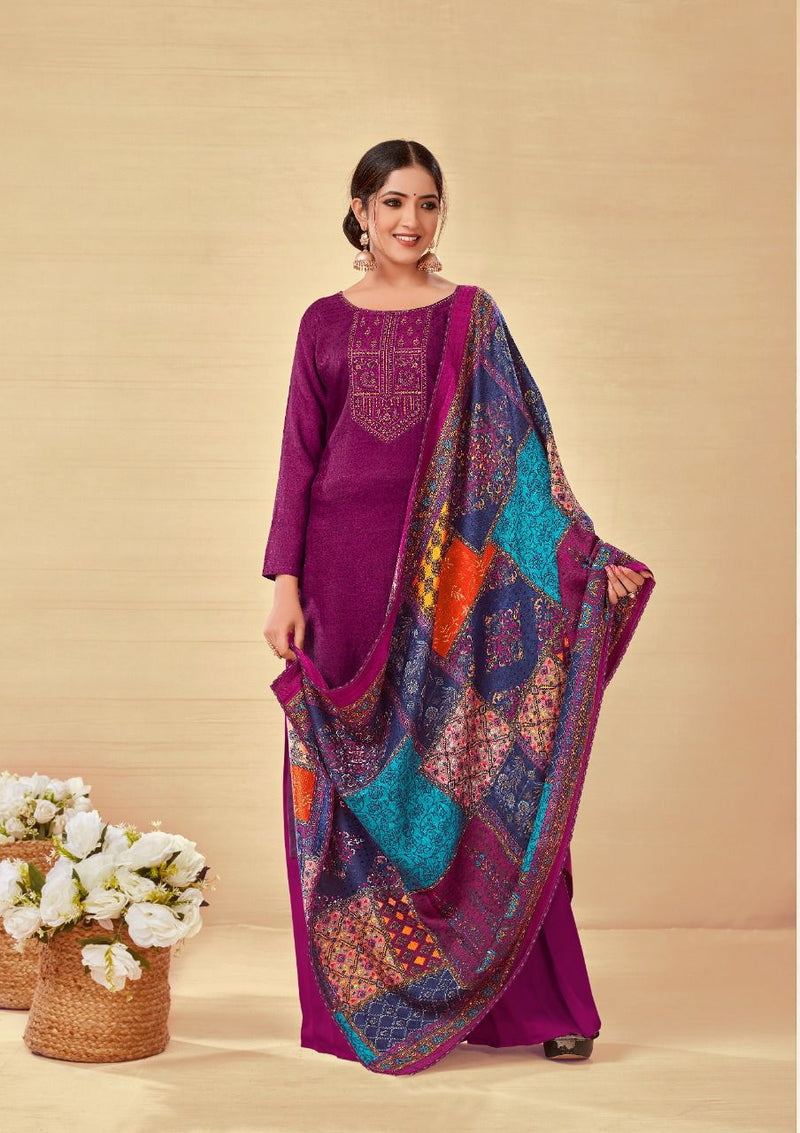 Roli Moli Tanvi Pashmina With Fancy Printed Work Stylish Designer Casual Look Salwar Kameez