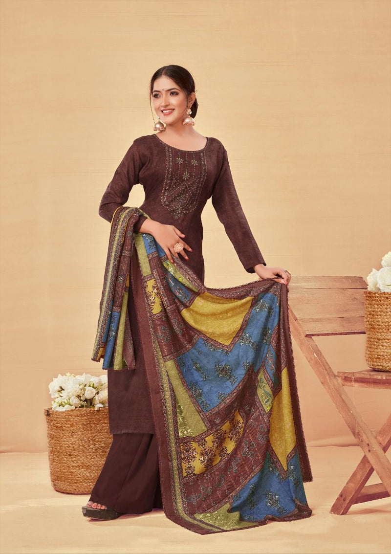 Roli Moli Tanvi Pashmina With Fancy Printed Work Stylish Designer Casual Look Salwar Kameez