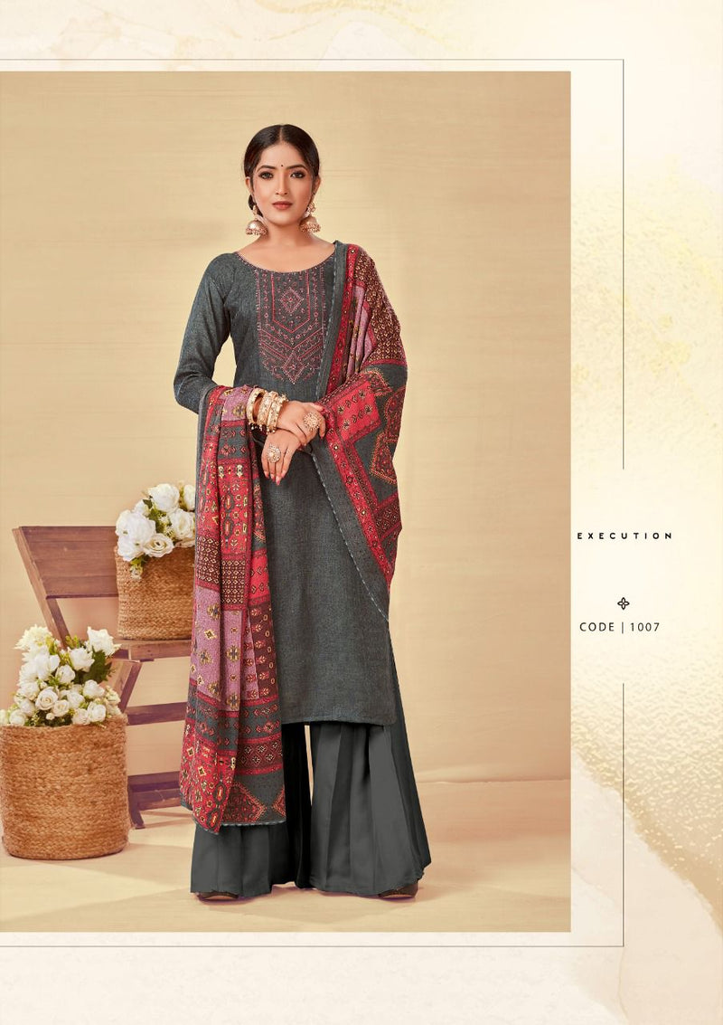 Roli Moli Tanvi Pashmina With Fancy Printed Work Stylish Designer Casual Look Salwar Kameez