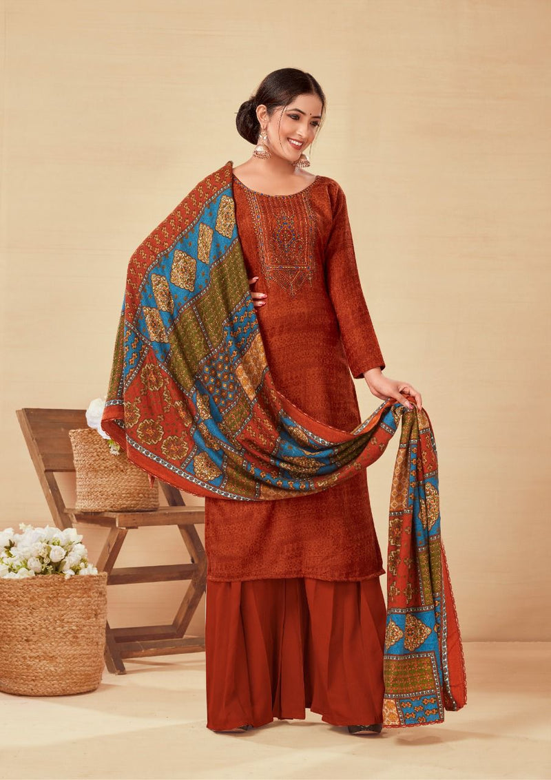Roli Moli Tanvi Pashmina With Fancy Printed Work Stylish Designer Casual Look Salwar Kameez