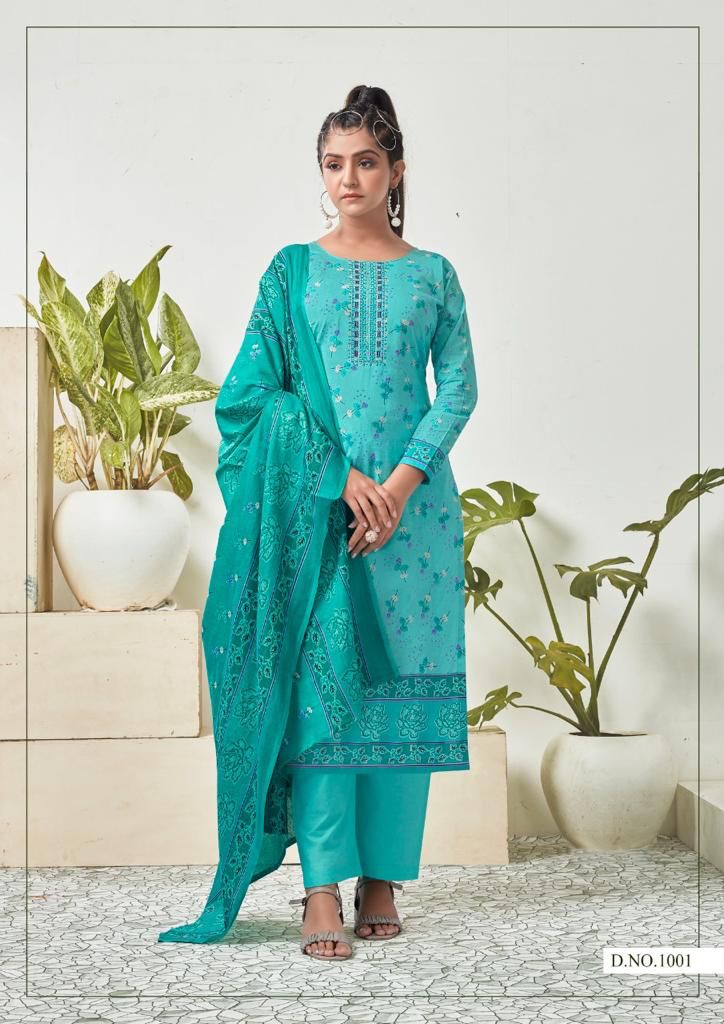 Yashika Tapsii Pure Cotton With Beautiful Heavy Printed Work Stylish Designer Casual Wear Salwar Kameez