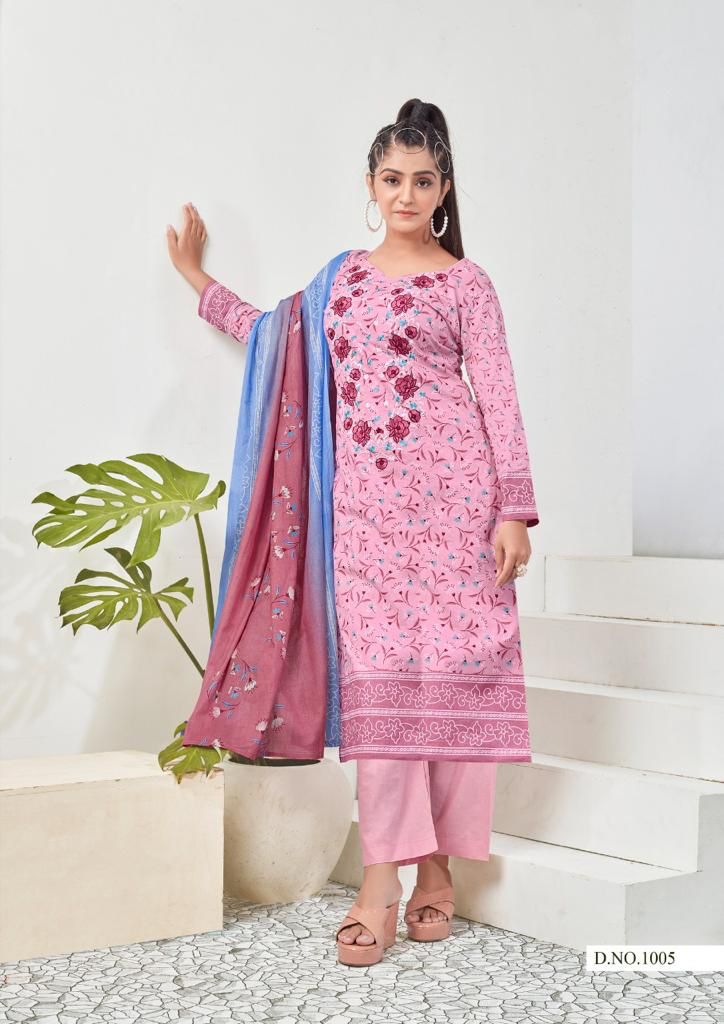 Yashika Tapsii Pure Cotton With Beautiful Heavy Printed Work Stylish Designer Casual Wear Salwar Kameez