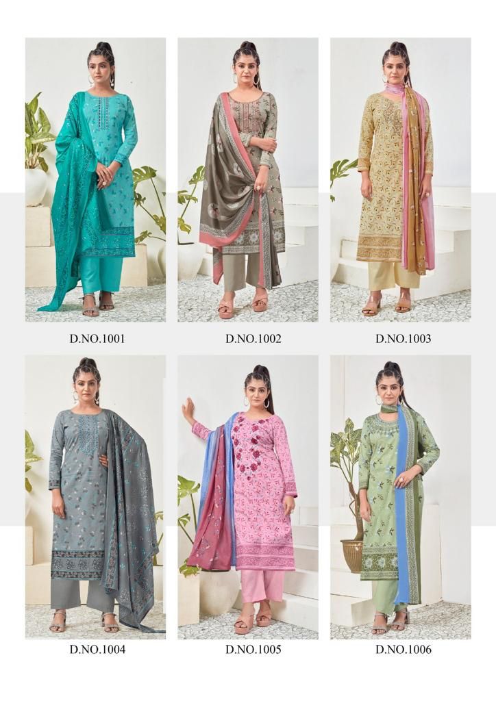 Yashika Tapsii Pure Cotton With Beautiful Heavy Printed Work Stylish Designer Casual Wear Salwar Kameez