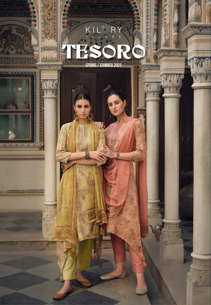 Kilory Trendz Tesoro Lawn Cotton Fancy Embroidery Work Printed Designer Salwar Kameez