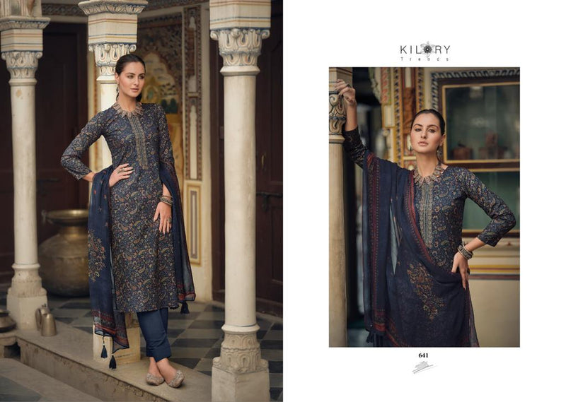 Kilory Trendz Tesoro Lawn Cotton Fancy Embroidery Work Printed Designer Salwar Kameez