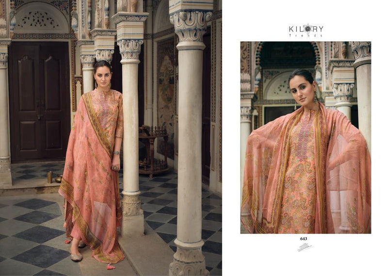 Kilory Trendz Tesoro Lawn Cotton Fancy Embroidery Work Printed Designer Salwar Kameez