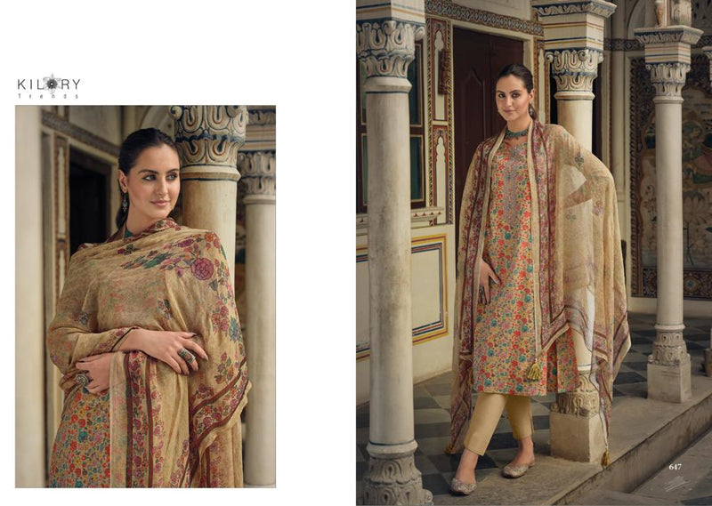 Kilory Trendz Tesoro Lawn Cotton Fancy Embroidery Work Printed Designer Salwar Kameez