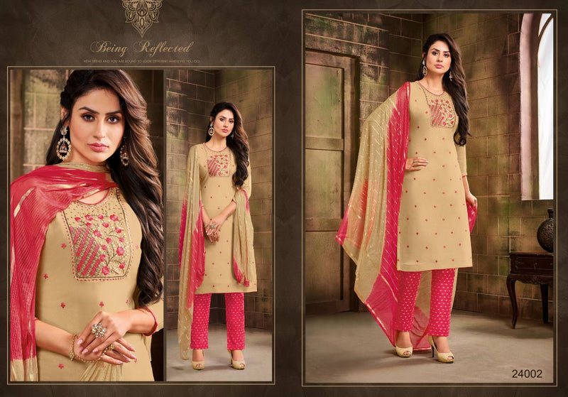 Kapil Trendz Thar Rayon Designer Stylish Festive Wear Kurtis With Bottom & Dupatta