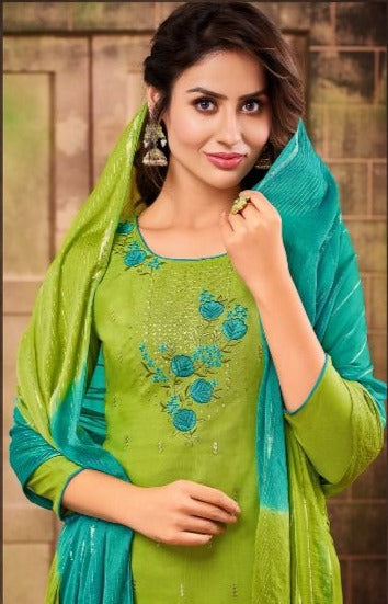 Kapil Trendz Thar Rayon Designer Stylish Festive Wear Kurtis With Bottom & Dupatta