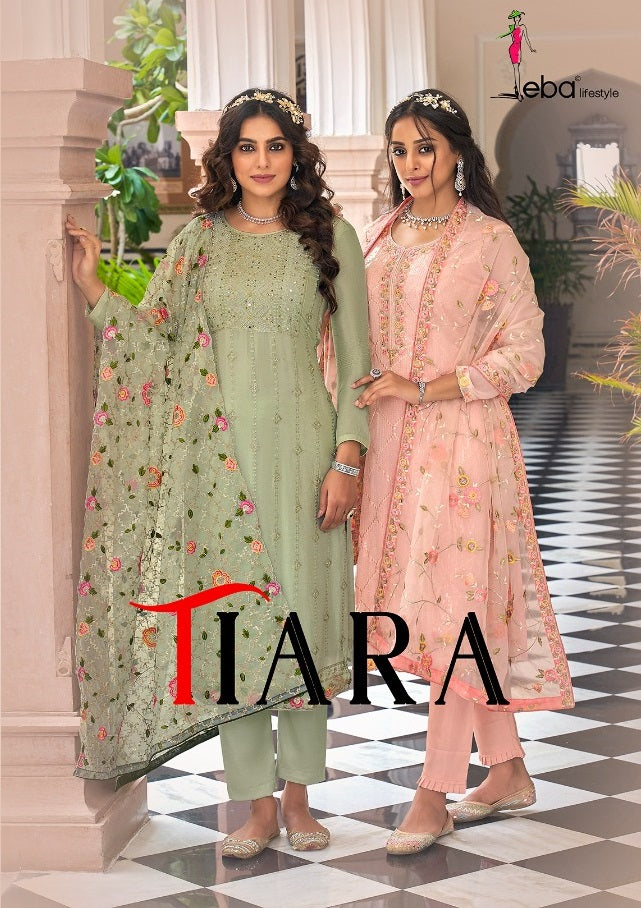 Eba LIfestyle Tiara Georgette   With Fancy Embroidery Work Stylish Designer Salwar Kameez