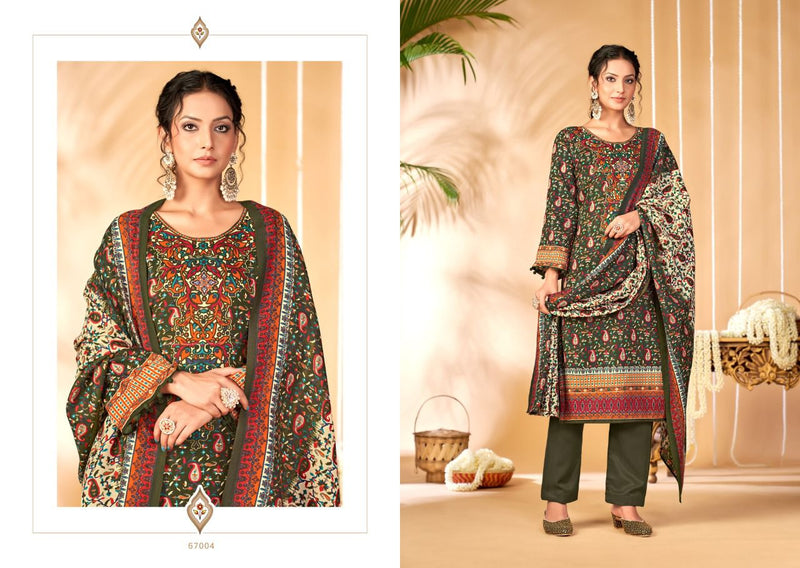 Skt Suit Tiara Pashmina With Beautiful Print Work Stylish Designer Festive Wear Fancy Salwar Suit