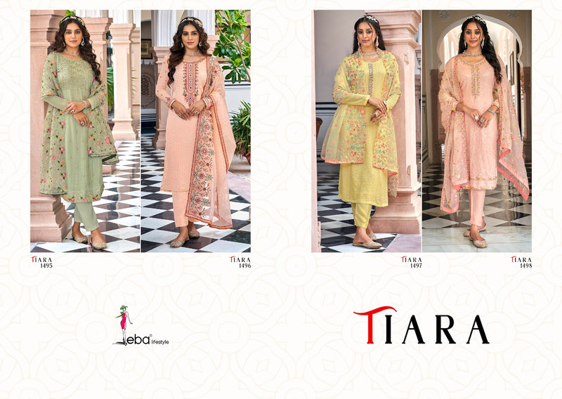 Eba LIfestyle Tiara Georgette   With Fancy Embroidery Work Stylish Designer Salwar Kameez