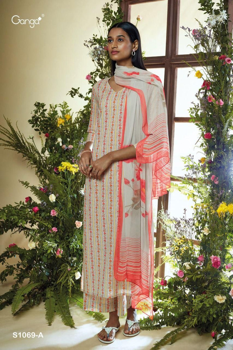 Ganga Timila 1069 Premium Cotton Fancy Designer Printed Party Wear Salwar Suits