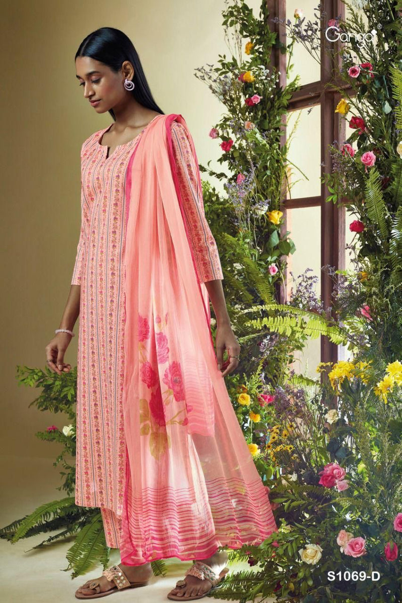 Ganga Timila 1069 Premium Cotton Fancy Designer Printed Party Wear Salwar Suits