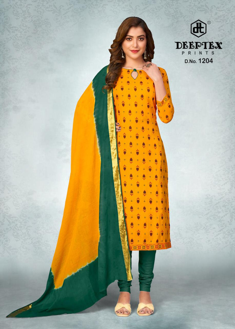 Deeptex Prints Tradition Vol 12 Cotton Printed Festive Wear Salwar Suits