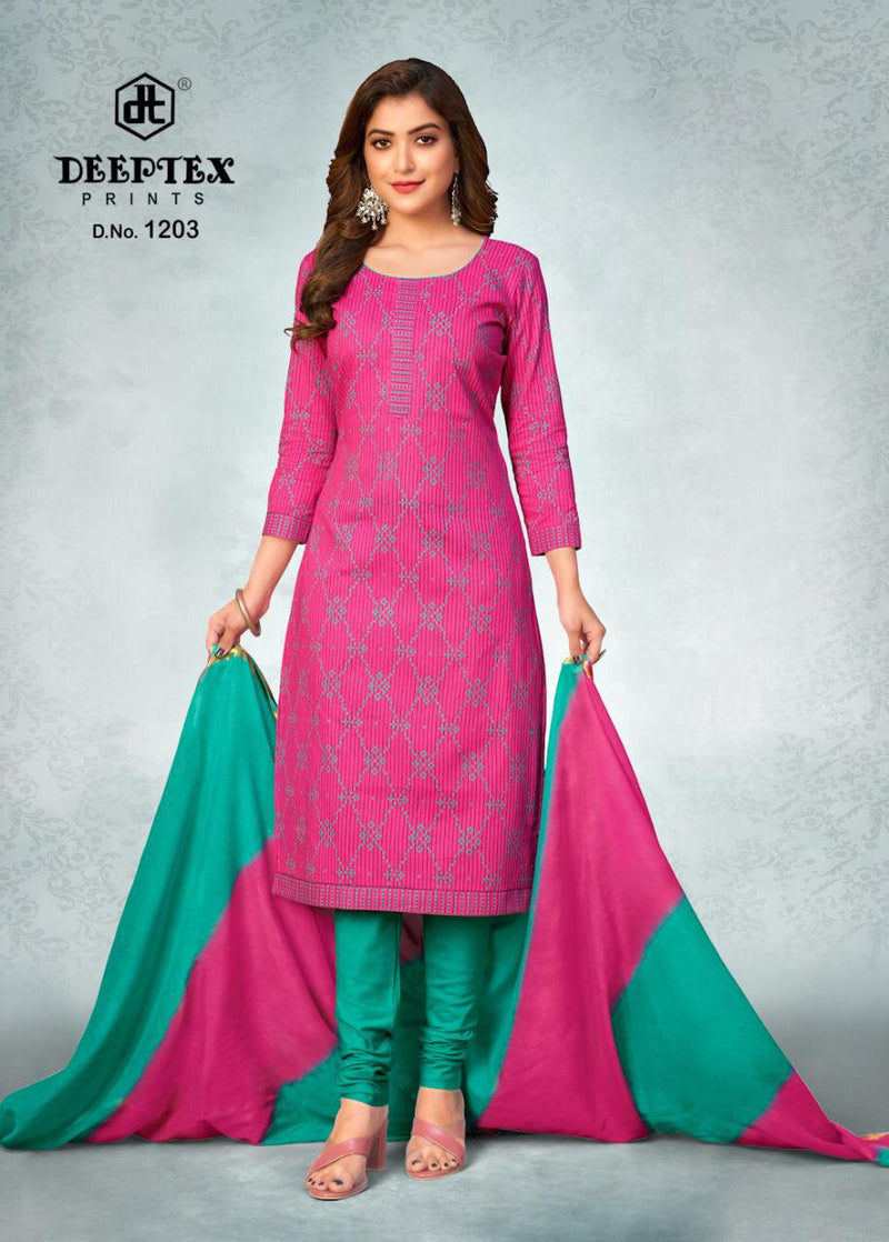 Deeptex Prints Tradition Vol 12 Cotton Printed Festive Wear Salwar Suits