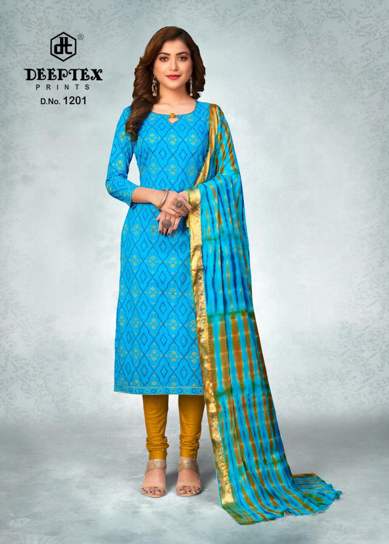 Deeptex Prints Tradition Vol 12 Cotton Printed Festive Wear Salwar Suits