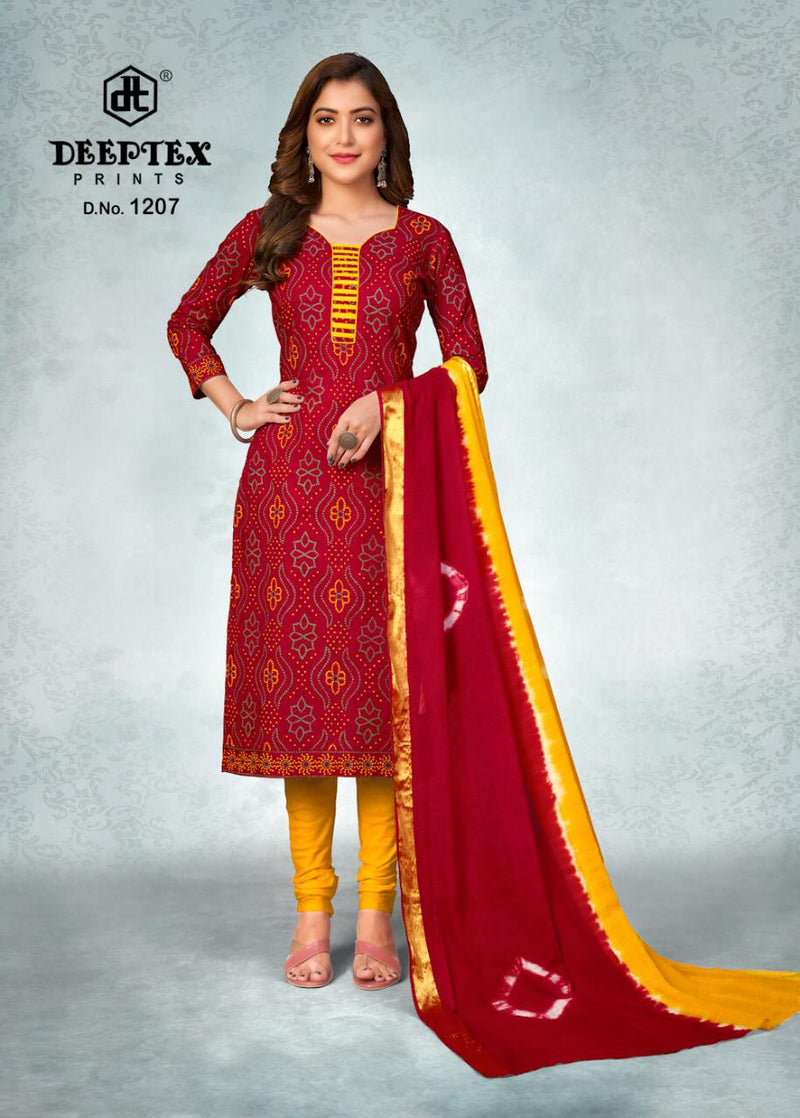 Deeptex Prints Tradition Vol 12 Cotton Printed Festive Wear Salwar Suits