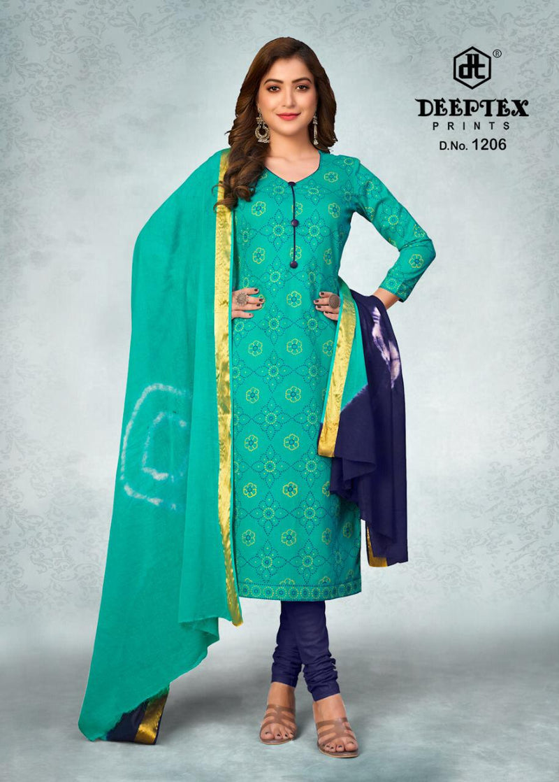 Deeptex Prints Tradition Vol 12 Cotton Printed Festive Wear Salwar Suits