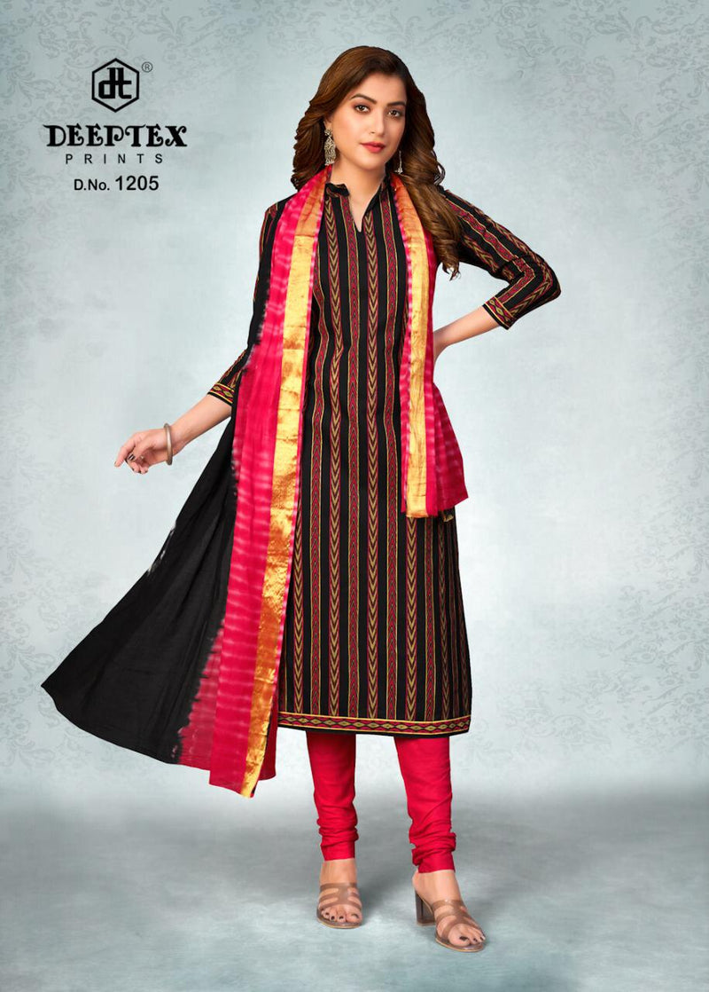 Deeptex Prints Tradition Vol 12 Cotton Printed Festive Wear Salwar Suits