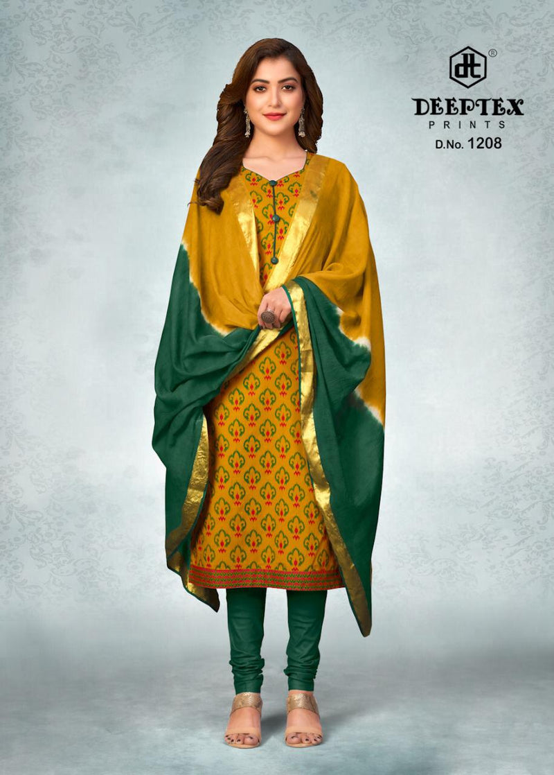 Deeptex Prints Tradition Vol 12 Cotton Printed Festive Wear Salwar Suits