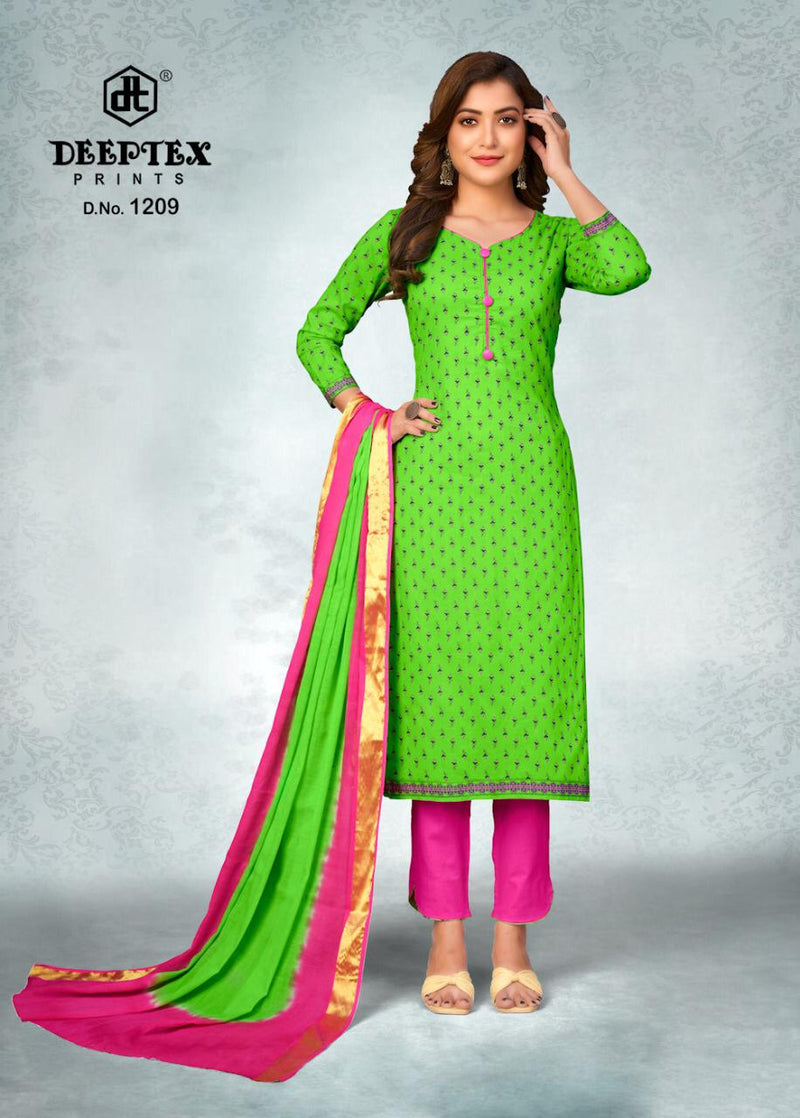 Deeptex Prints Tradition Vol 12 Cotton Printed Festive Wear Salwar Suits