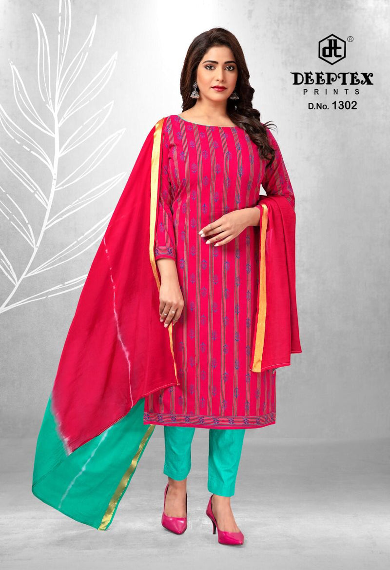 Deeptex Prints Tradition Vol 13 Cotton Printed Festive Wear Salwar Suits