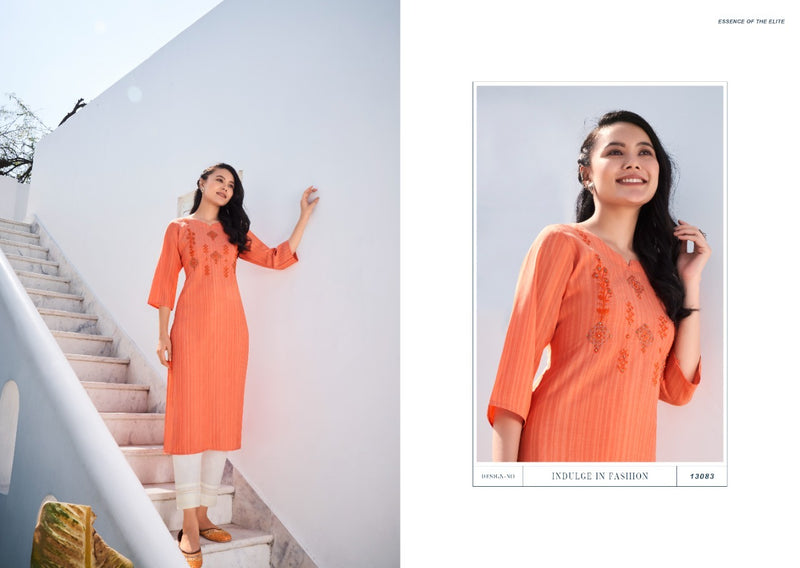 Kalaroop Kajree Fashion Treat Rayon Fancy Embroidered Casual Wear Kurtis