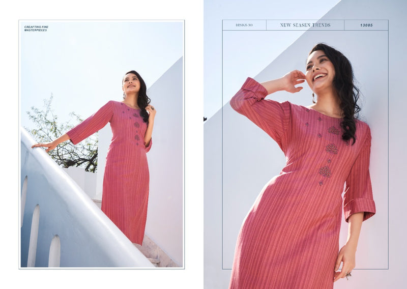 Kalaroop Kajree Fashion Treat Rayon Fancy Embroidered Casual Wear Kurtis
