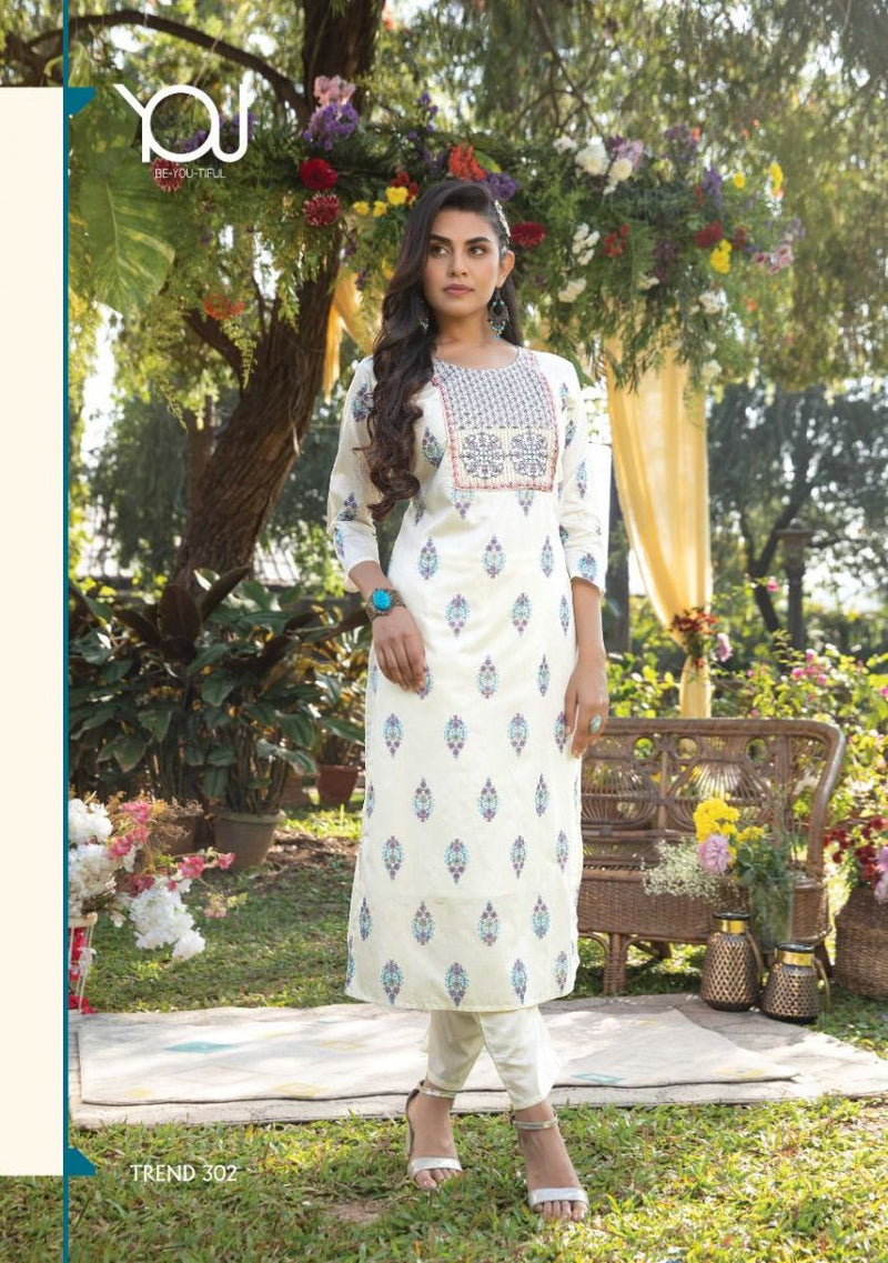 Wanna Trend Vol 3 Chanderi Printed Designer Party Wear Kurtis With Pant Style  Bottom