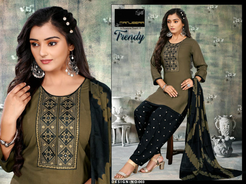 Manjree Fashion Trendy Rayon Party Wear Patiyala Style Ready Made  Salwar Kameez