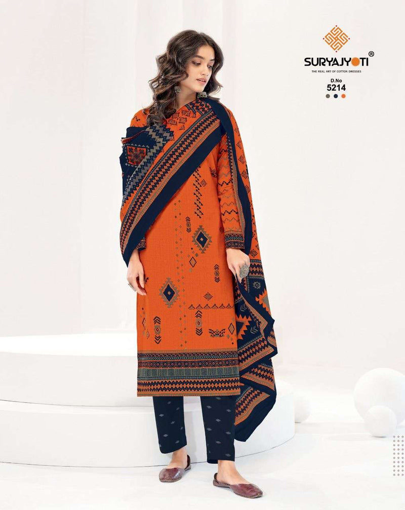 Surya Jyoti Trendy Cottons Vol 52 Cotton Printed Festive Wear Salwar Kameez