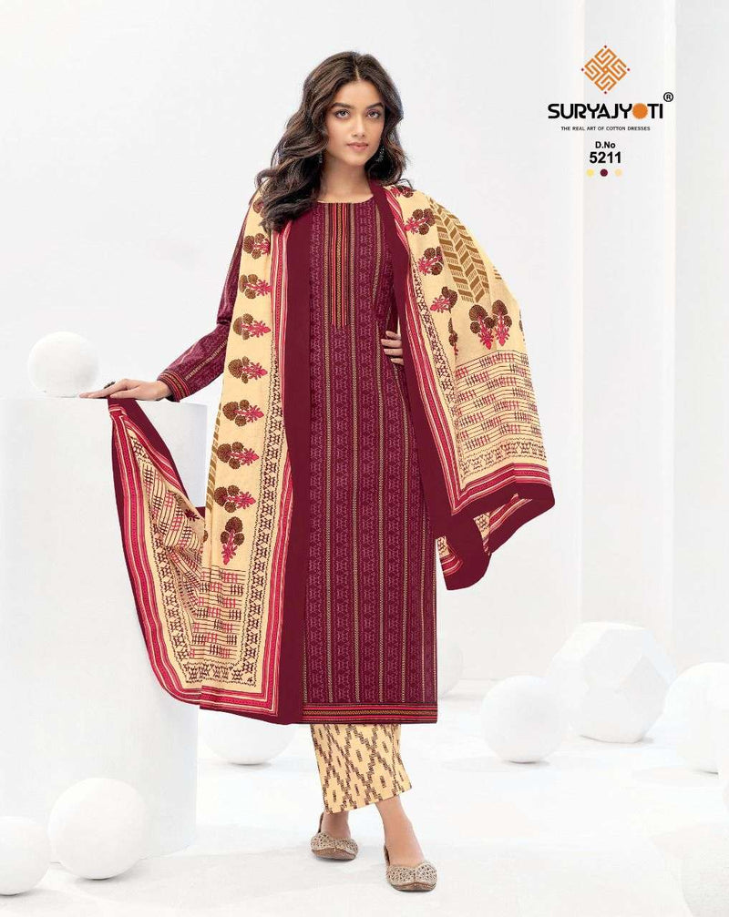 Surya Jyoti Trendy Cottons Vol 52 Cotton Printed Festive Wear Salwar Kameez