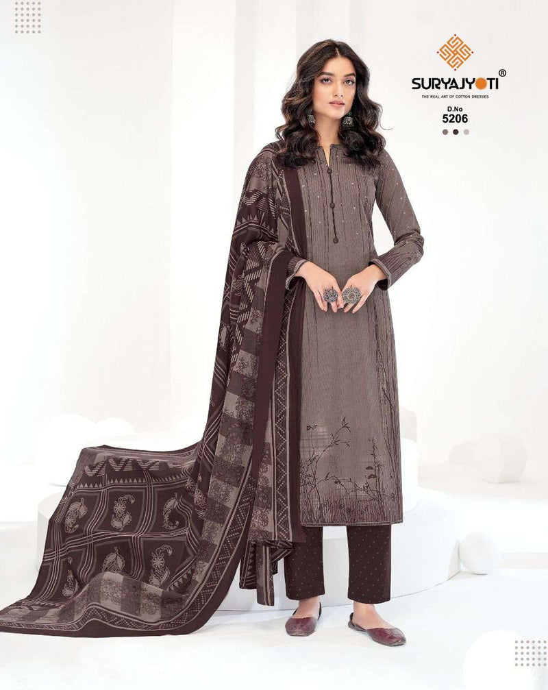 Surya Jyoti Trendy Cottons Vol 52 Cotton Printed Festive Wear Salwar Kameez