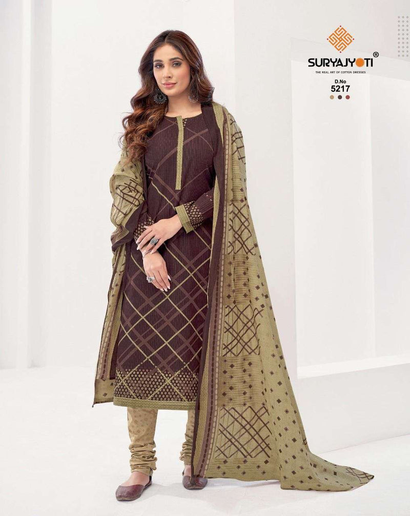 Surya Jyoti Trendy Cottons Vol 52 Cotton Printed Festive Wear Salwar Kameez