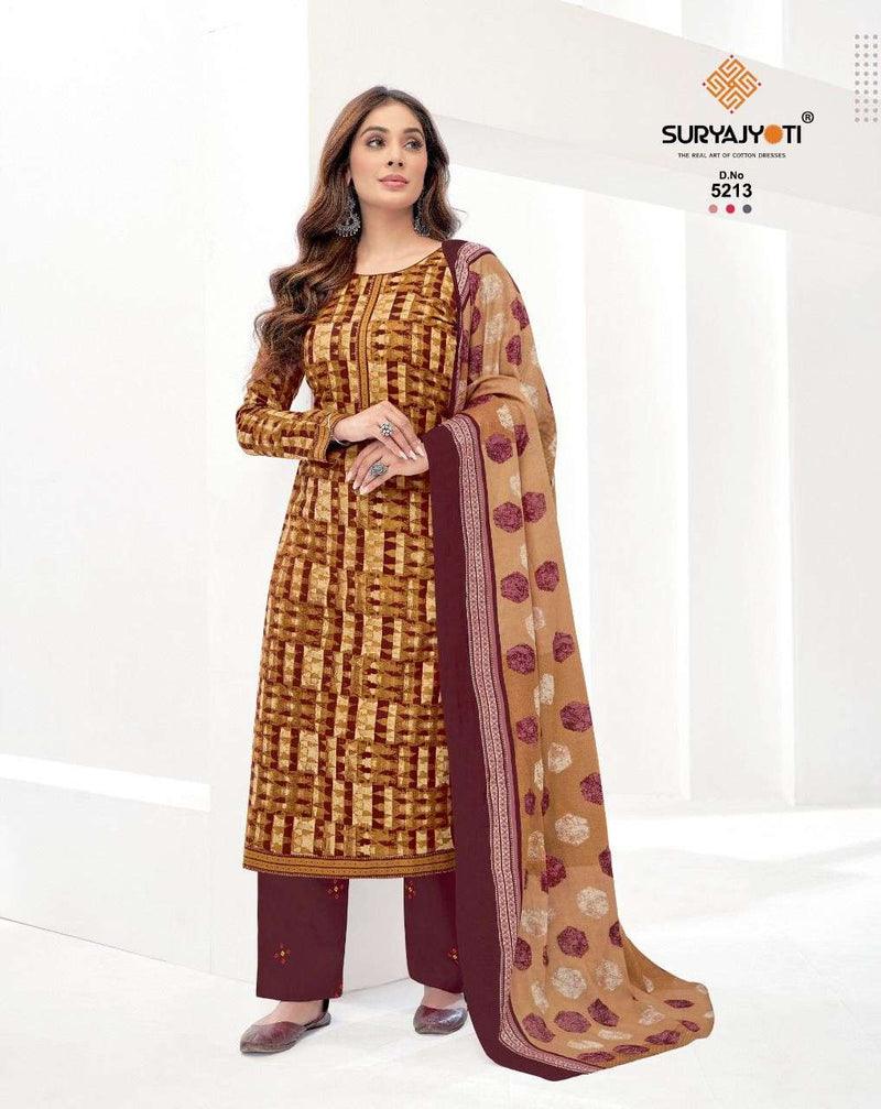 Surya Jyoti Trendy Cottons Vol 52 Cotton Printed Festive Wear Salwar Kameez