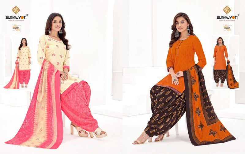 Suryajyoti Trendy Patiala Vol 6 Cotton Printed Festive Wear Salwar Kameez