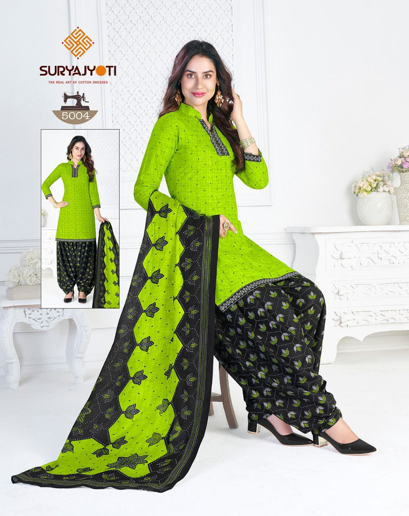 Suryajyoti Trendy Patiyala Vol 5 Cotton Festive Wear Salwar Suits