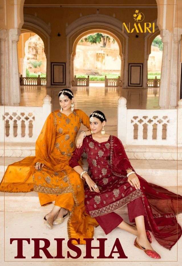 Naari Trisha Urban Silk With Fancy Embroidery Work Stylish Designer Festive Wear Salwar Kameez