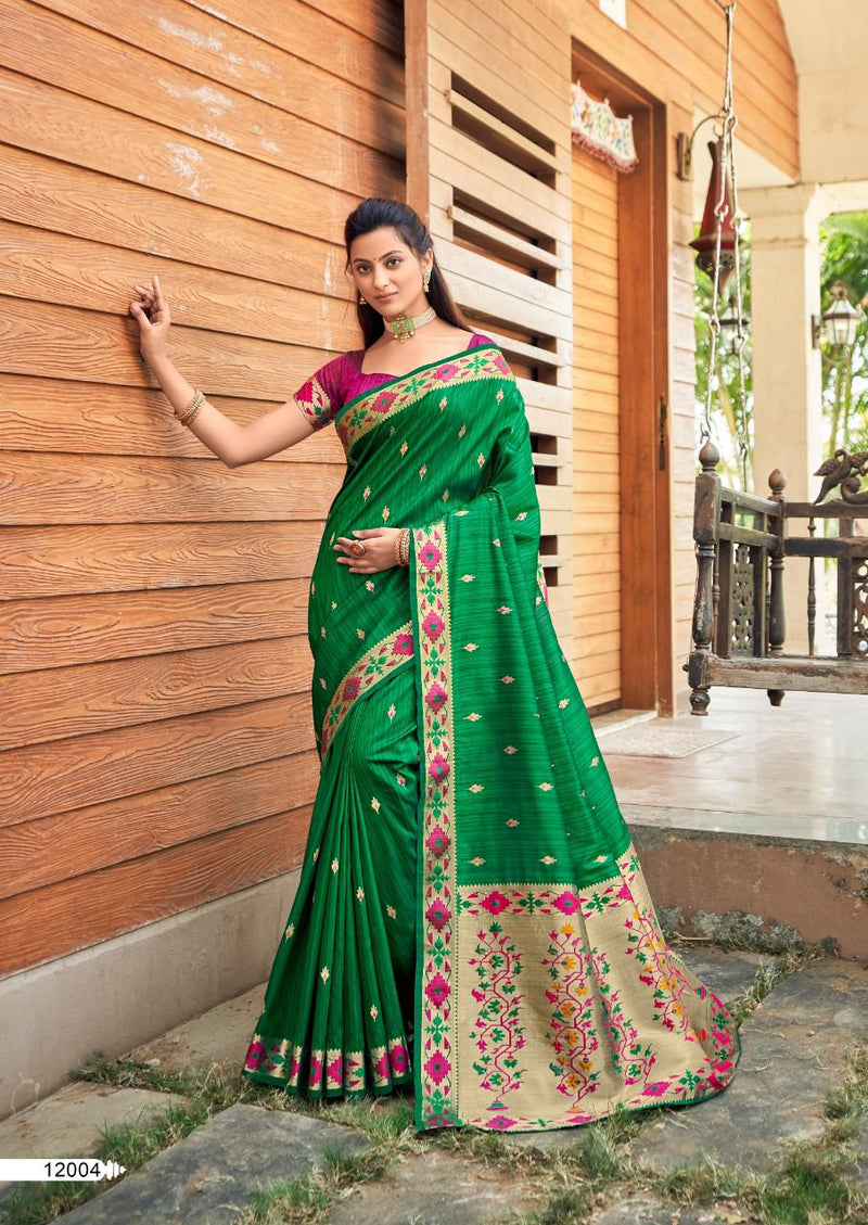 Revanta Creation Trisha Cotton Silk Fancy Party Wear Sarees