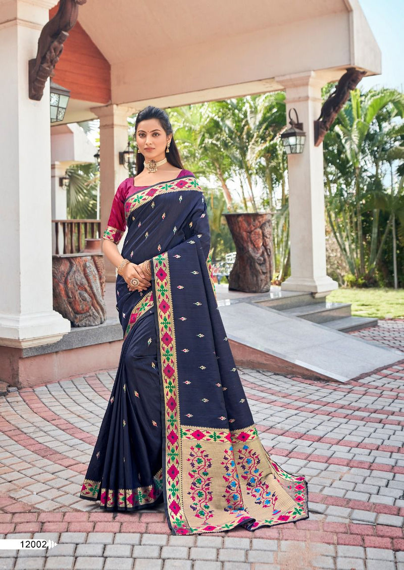 Revanta Creation Trisha Cotton Silk Fancy Party Wear Sarees
