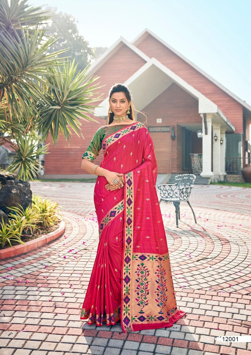 Revanta Creation Trisha Cotton Silk Fancy Party Wear Sarees