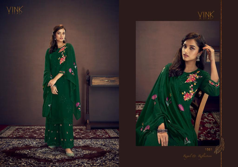 Vink Tyohar Georgette Fancy Embroidered Party Wear Ready Made Salwar Kameez