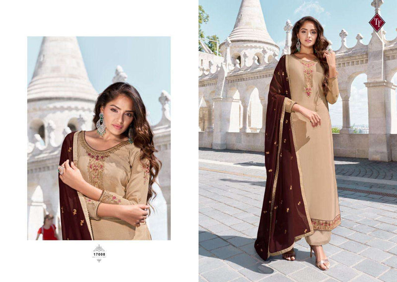 Tanishk Fashion Royal Silk Vol 12 Pure French Crepe Embroidery Work Salwar Kameez