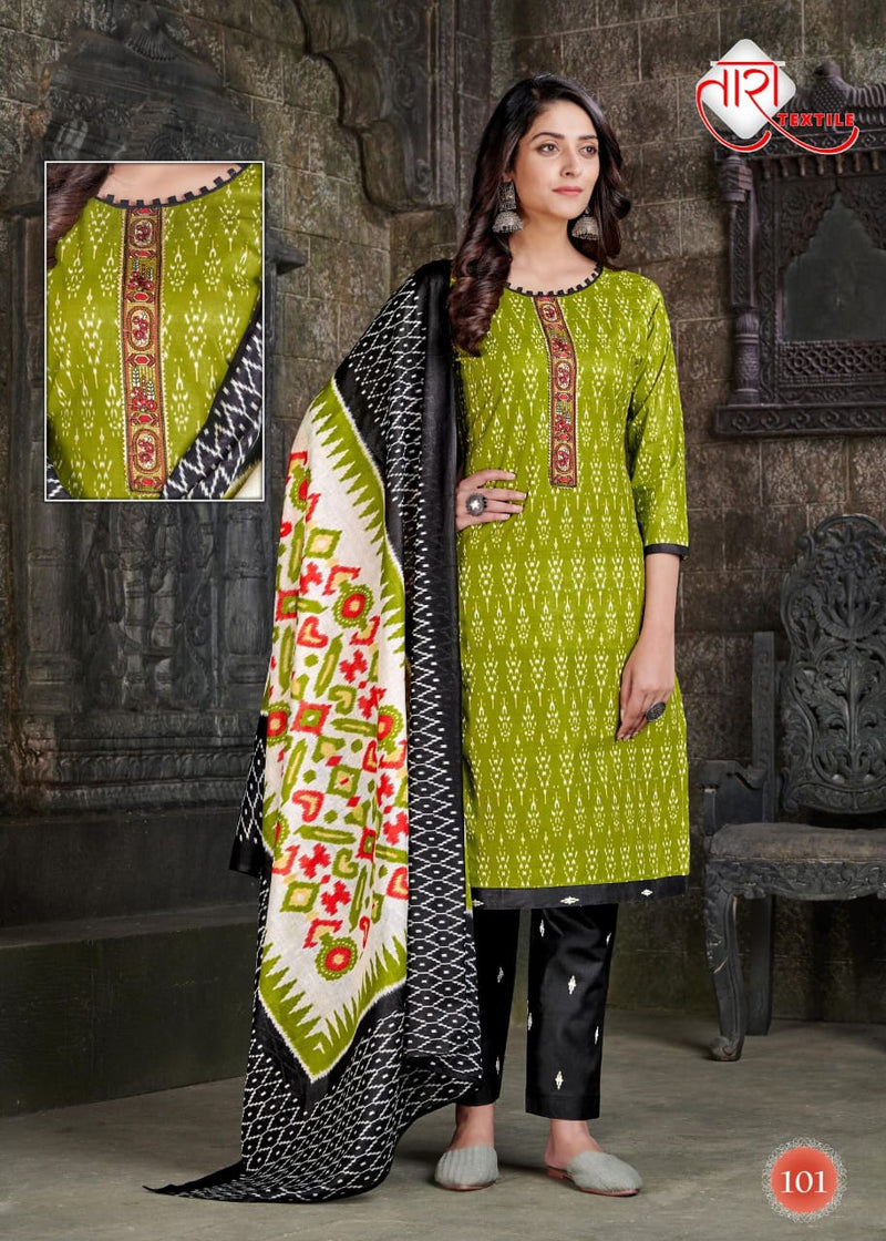 Tara Textile Ikkat Tie Special Vol 1 Heavy Cotton Casual Dailywear Salwar Kameez
