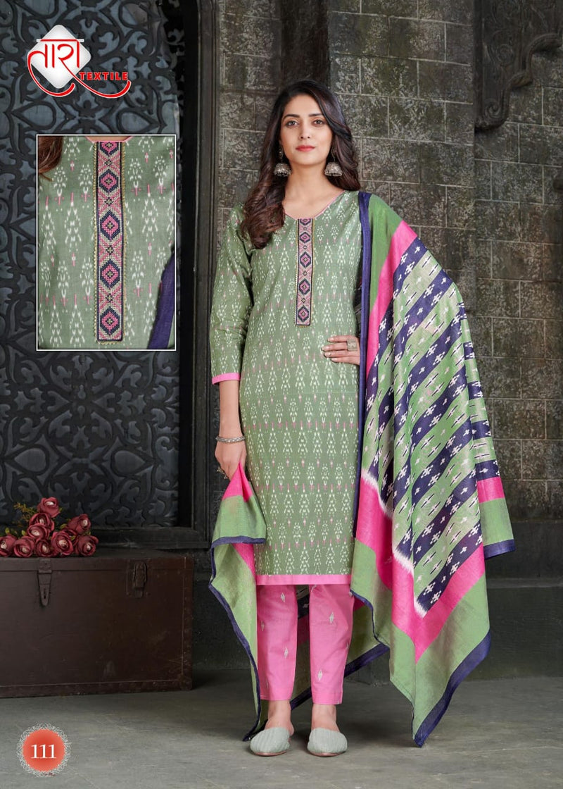 Tara Textile Ikkat Tie Special Vol 1 Heavy Cotton Casual Dailywear Salwar Kameez