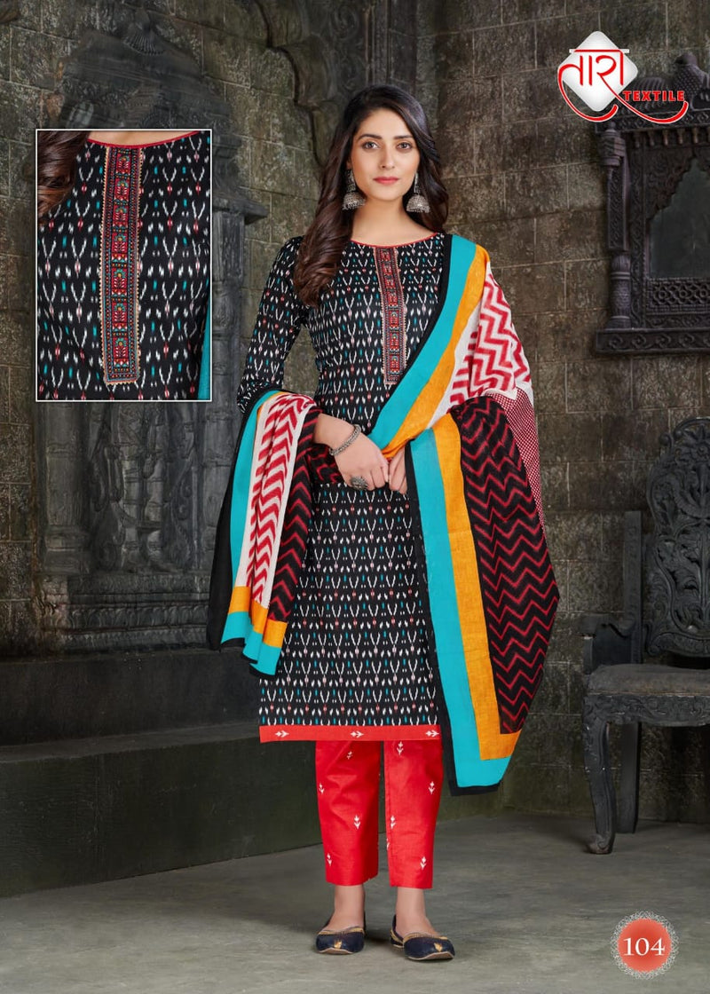 Tara Textile Ikkat Tie Special Vol 1 Heavy Cotton Casual Dailywear Salwar Kameez