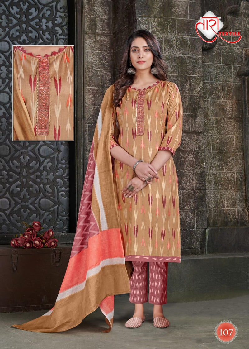 Tara Textile Ikkat Tie Special Vol 1 Heavy Cotton Casual Dailywear Salwar Kameez