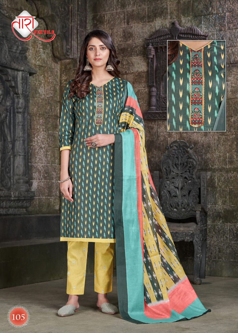 Tara Textile Ikkat Tie Special Vol 1 Heavy Cotton Casual Dailywear Salwar Kameez