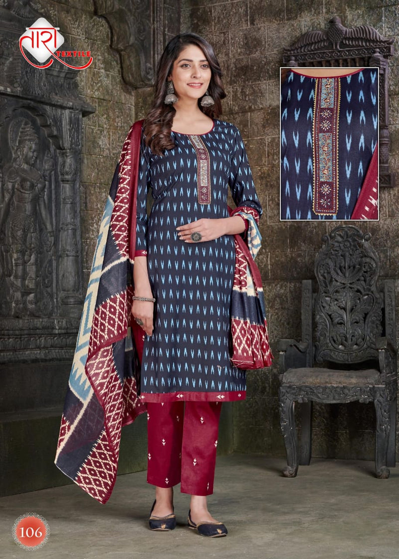 Tara Textile Ikkat Tie Special Vol 1 Heavy Cotton Casual Dailywear Salwar Kameez